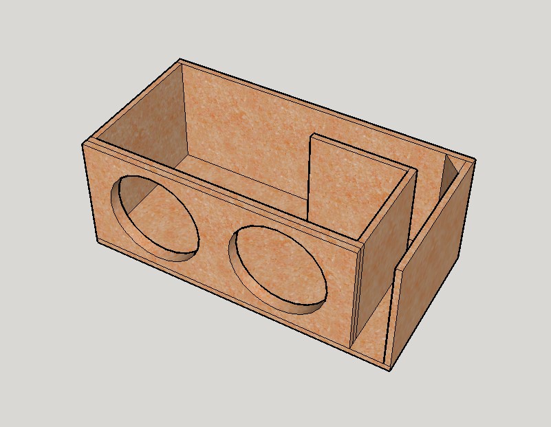 Flat Pack Dual 12 Inch Subwoofer Kit Subwoofer Box 12 Inch Subs