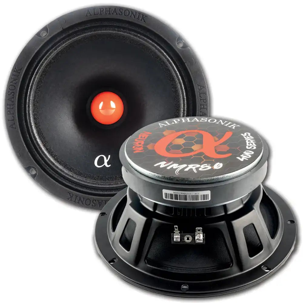 Alphasonik NMR80 Midrange Speaker 4 Ohm  (Sold as a Pair)