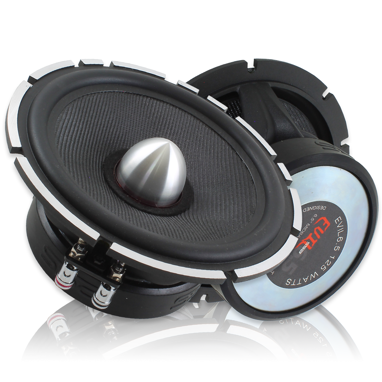 **Package Deal**I 2 Sets of Evil Mid's and Tweeters w/ DM100.4 Amplifier