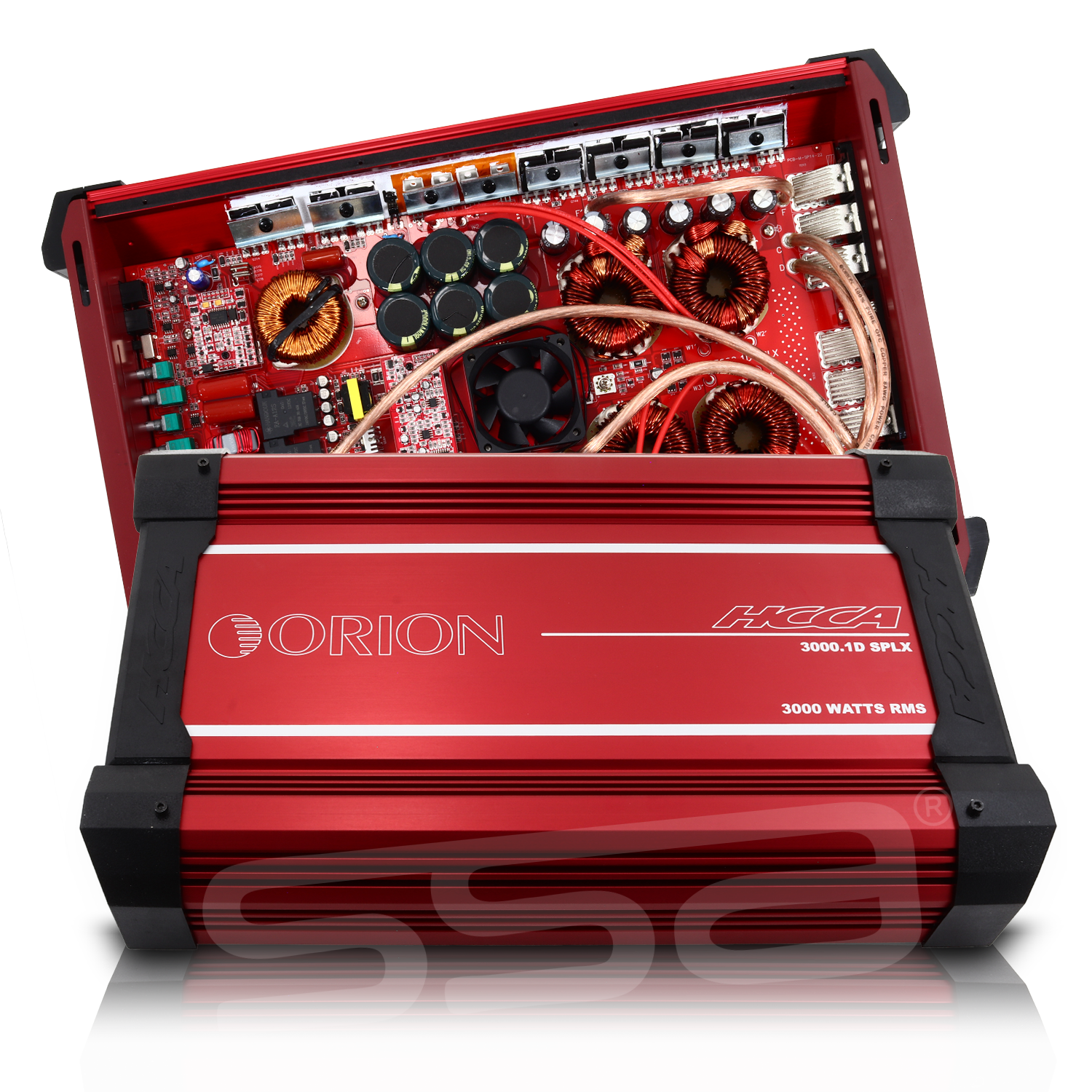 HCCA3000.1DSPLX Class D Amplifier – Iconic HCCA Red Power for SPL