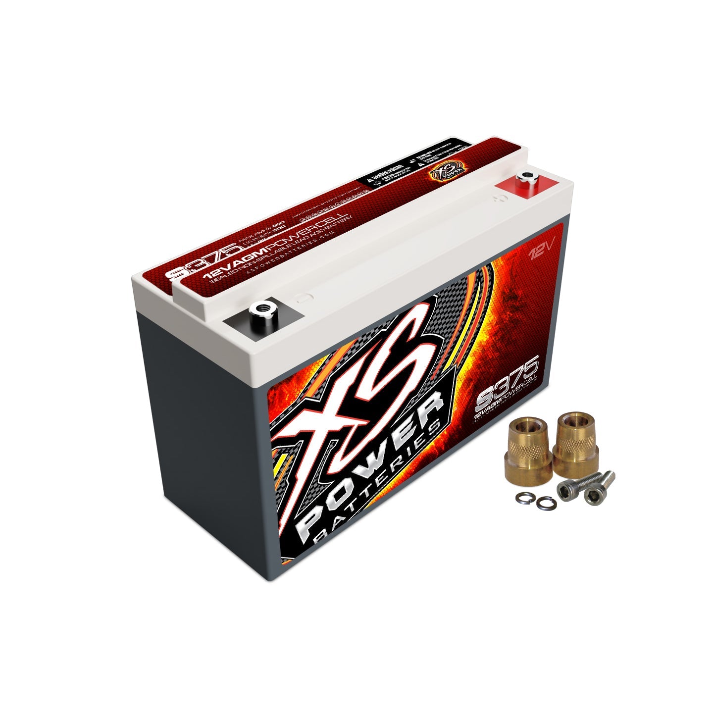 XS Power S375 Battery 12V AGM Racing, 800 Amp Burst – Sound