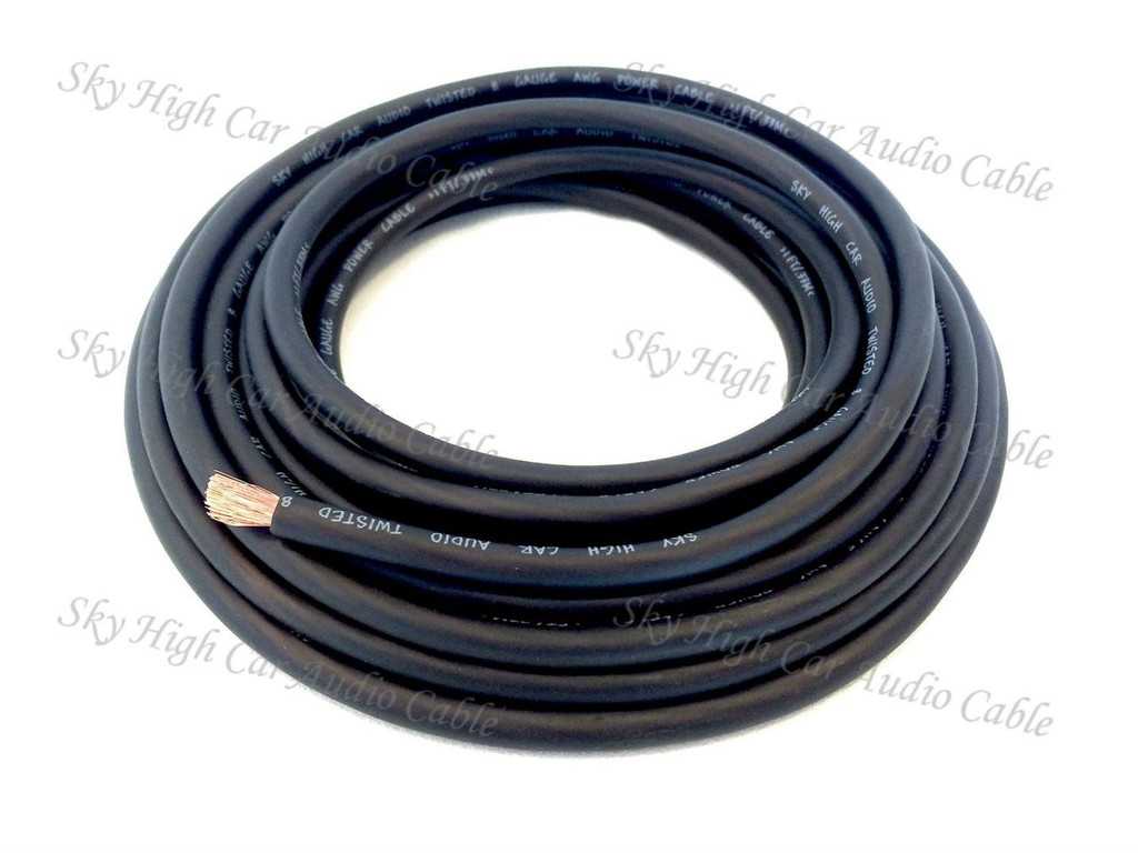 SHCA 8 Gauge Black 100' CCA Power Cable - Open Box
