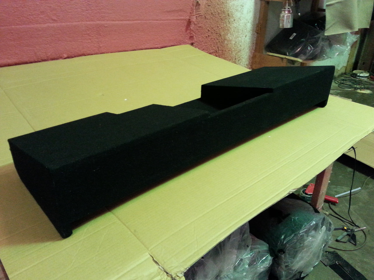 Dual Sub Box with Amp Rack 2014-2016 Silverado / Sierra Crew