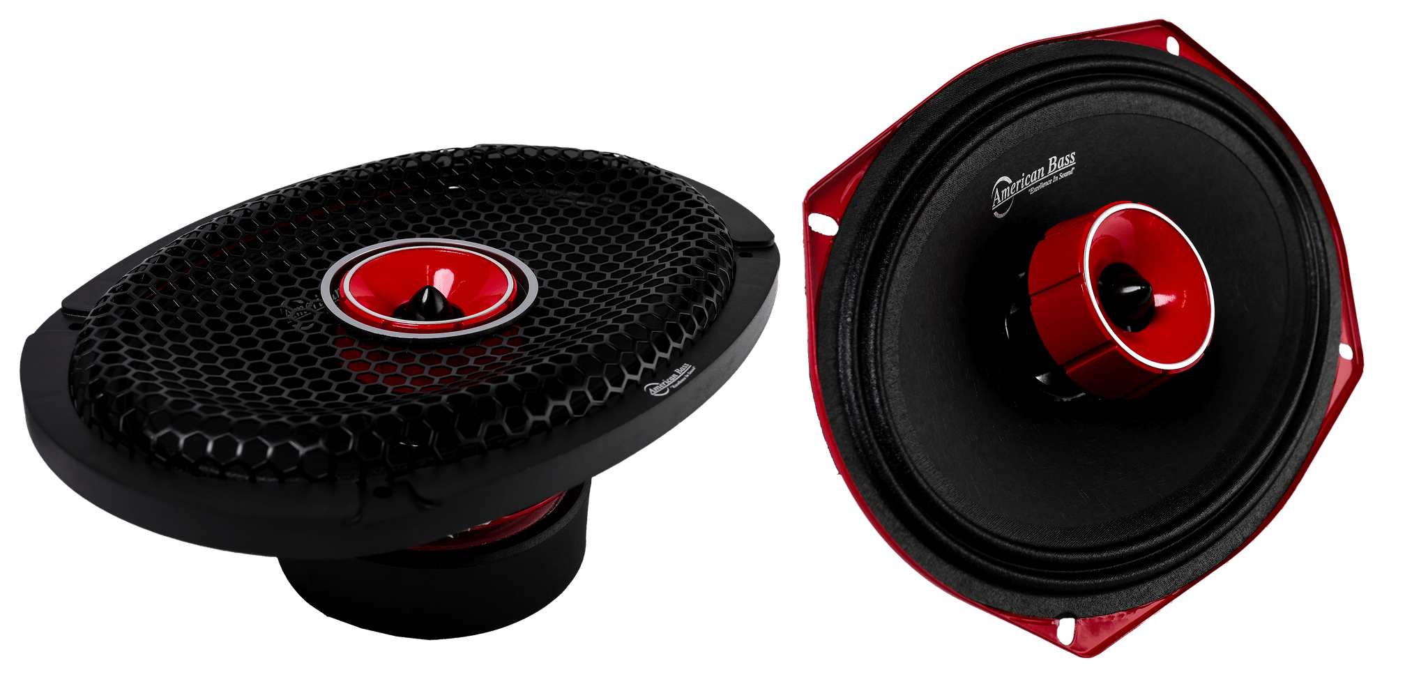 American Bass Godfather 6x9 MR + Horn (Pair)