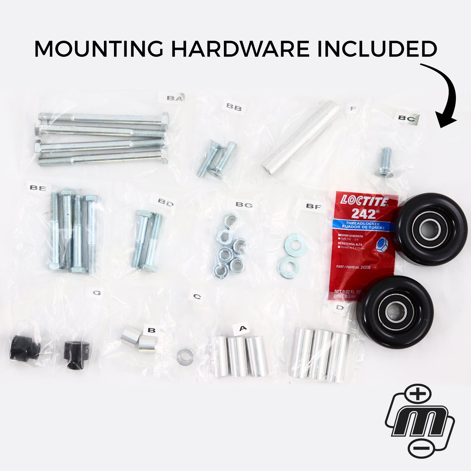 Dual Bracket Blue 05-13 GM Trucks w/4.8L, 5.3L, 6.0L & 6.2L (Includes 1 x B8302370B & 1 x B8206400BL)