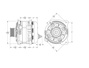 250 amp alternator for VW 2.5L Rabbit / Jetta / Beetle