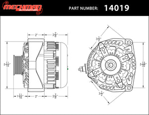 High output 400 Amp Alternator for 14-18 GM Silverado Sierra Suburban Tahoe Escalade