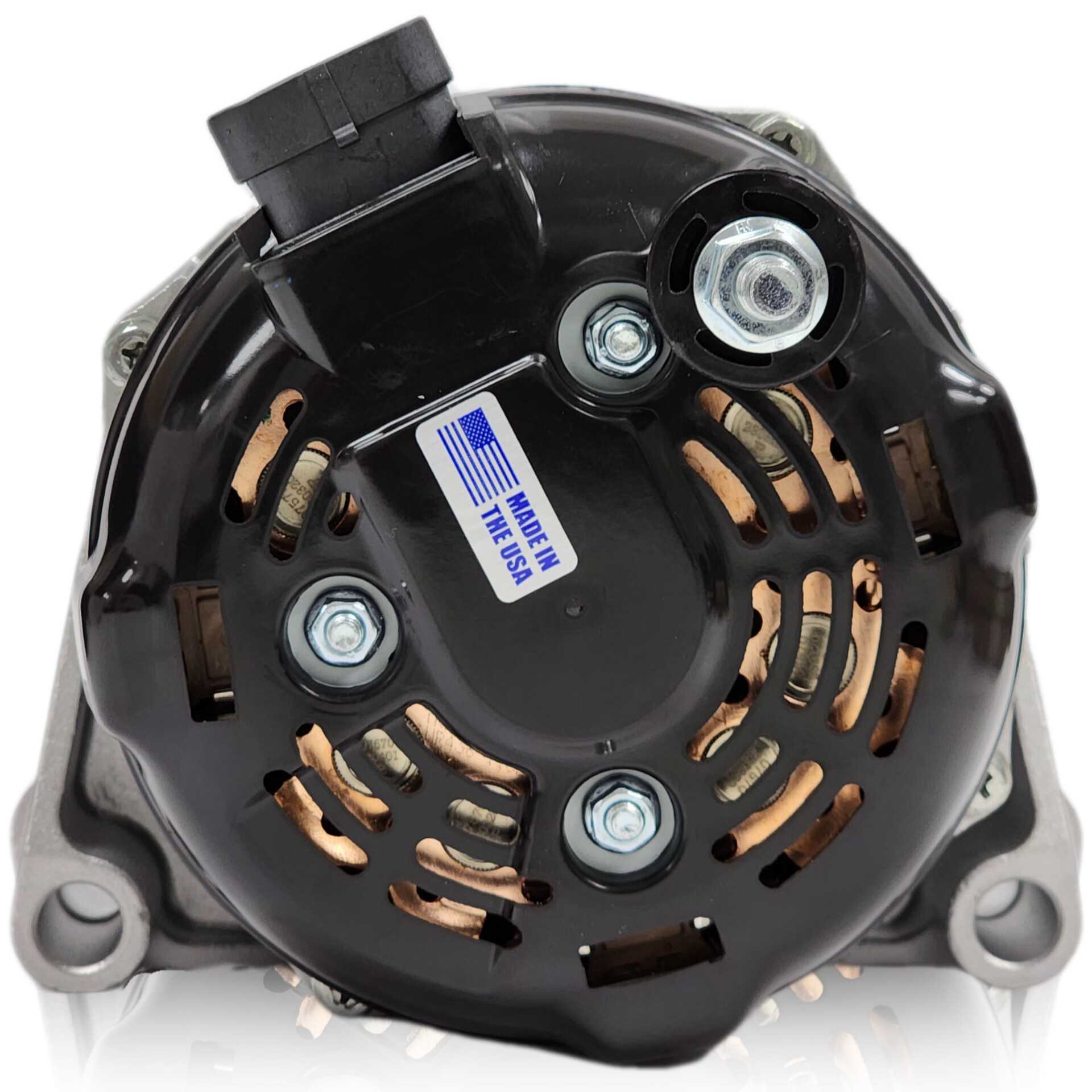 170-amp high output racing alternator for GM truck LS brackets - REAR OUTPUT