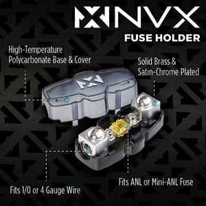 NVX 8 AWG 2-channel OFC Amplifier Kit (With Speaker Wire + RCA)