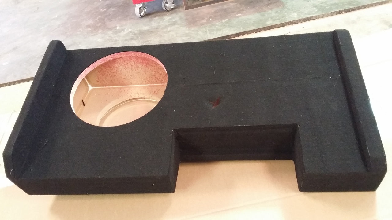 Single DEEP Sub Box-Passenger for 2014 Chevy Silverado 1500 Crew