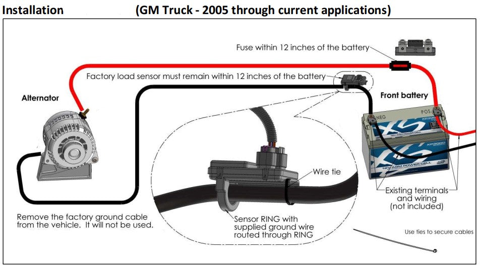 E Series 370 amp Black Billet for 2 pin GM truck