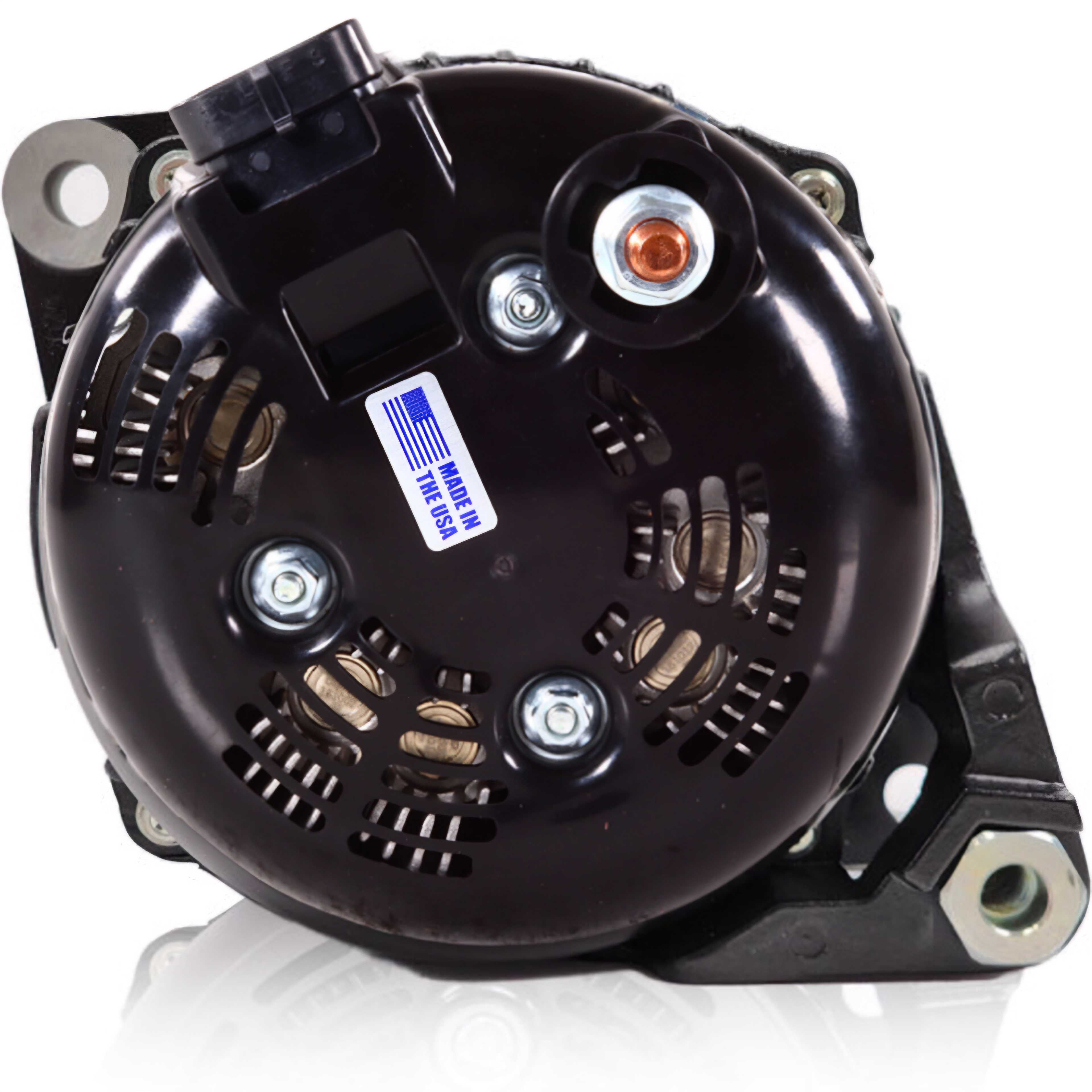 370-amp Billet Elite Series Large Case alternator for early 5.9L Cummins - 1 Wire Turn On