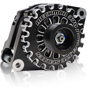 370-amp Billet Elite Series Large Case alternator for early 5.9L Cummins