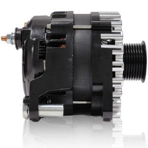 370-amp Billet Elite Series Large Case alternator for early 5.9L Cummins