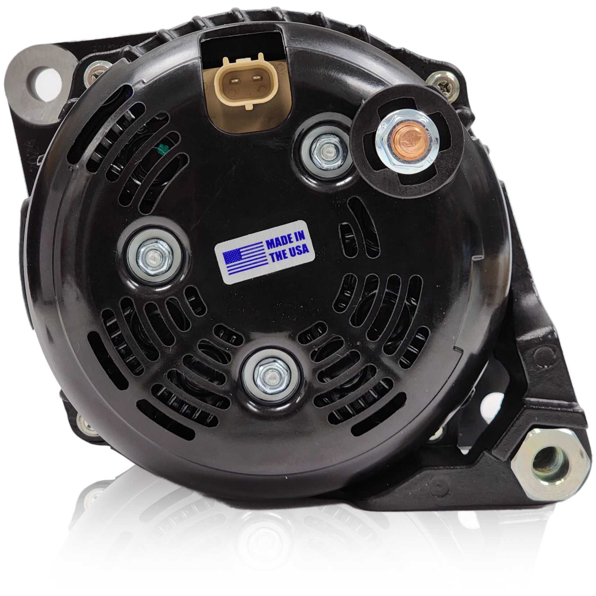 370-amp Billet Elite Series Large Case alternator for early 5.9L Cummins