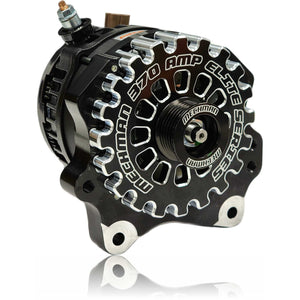 370-amp Billet V-mount alternator for SOHC Ford Modular Engines