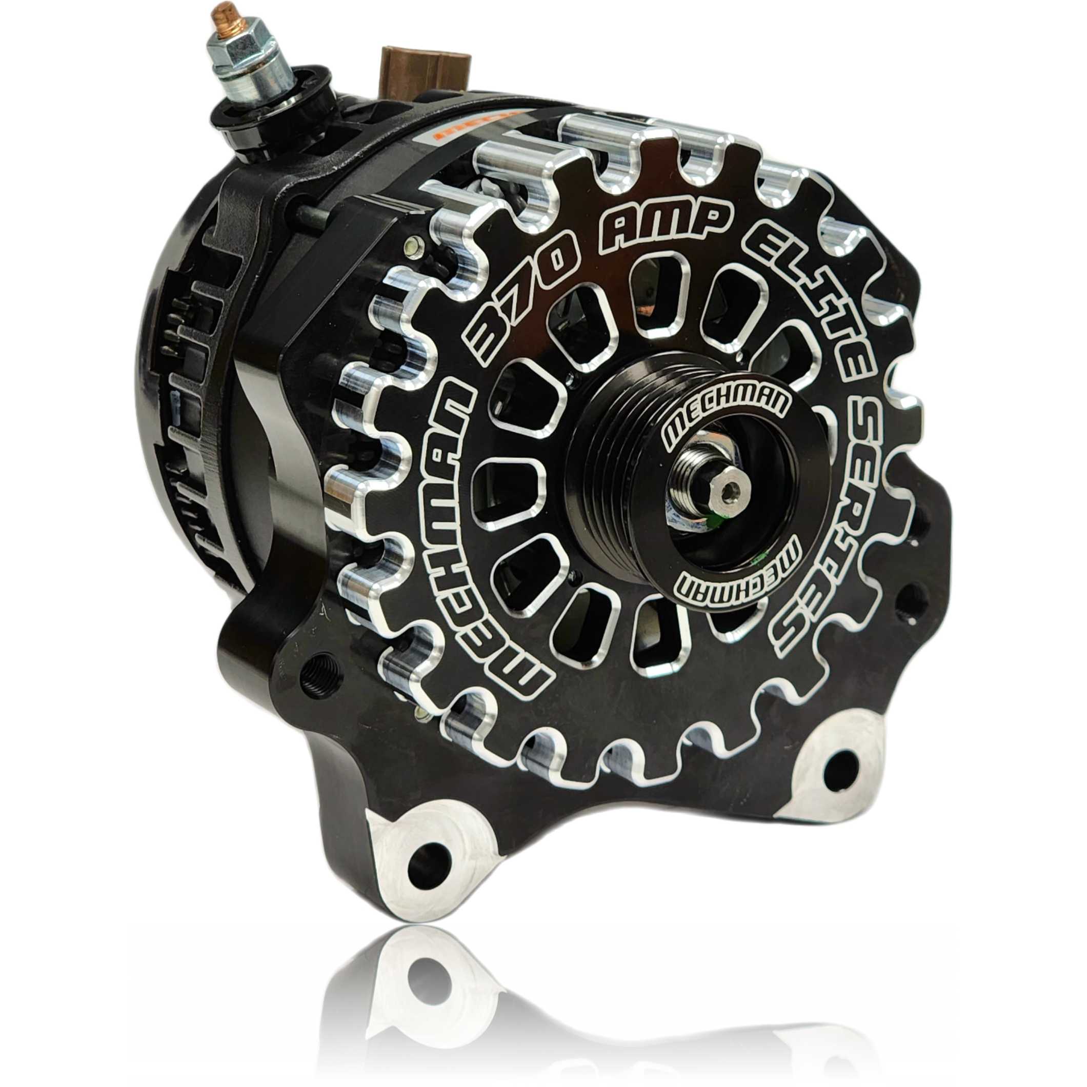 370-amp V-mount high output alternator for SOHC Ford Modular Engines