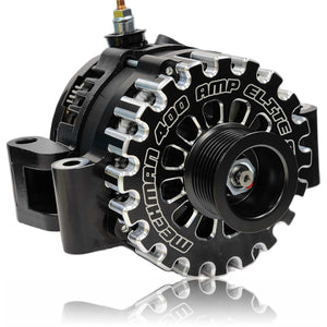 400 Amp Billet Elite series alternator for early Powerstroke Ford