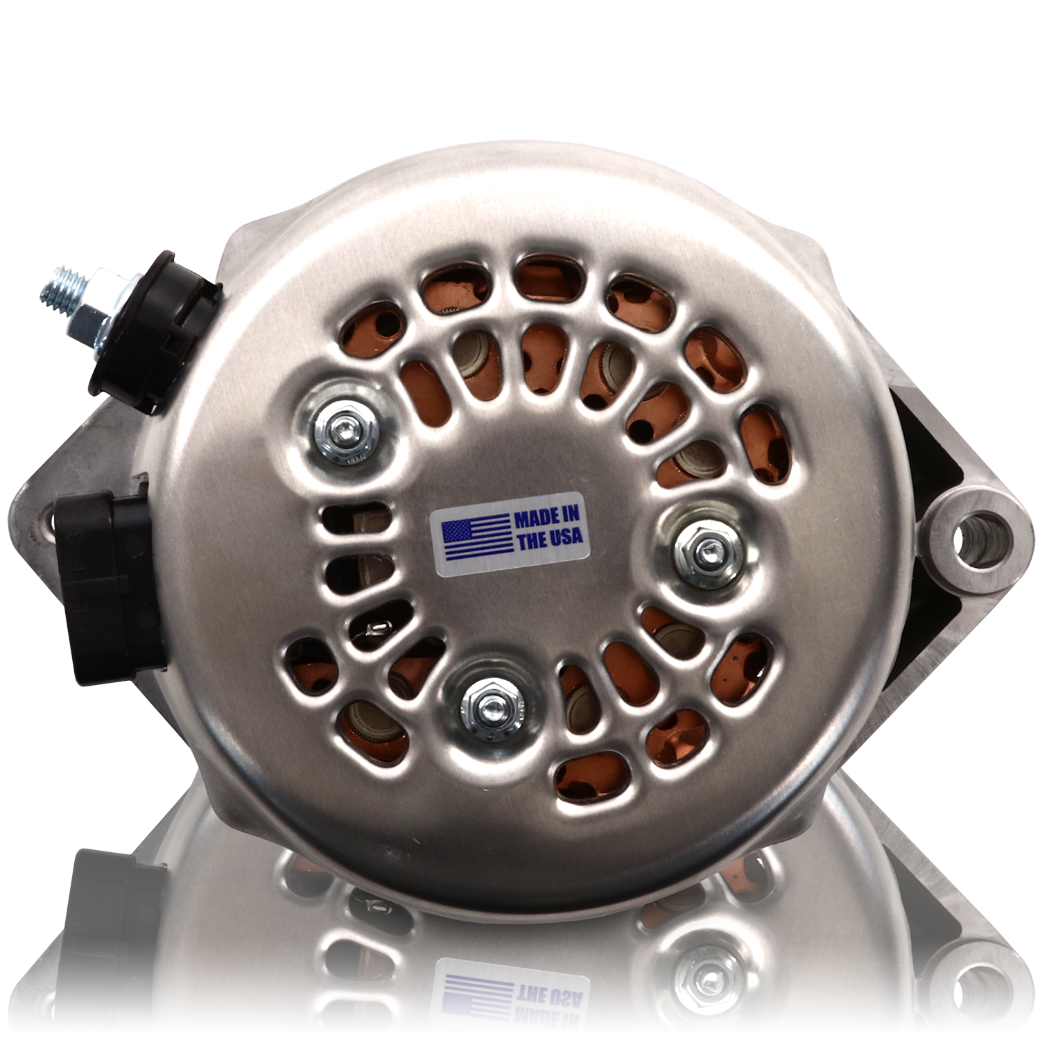 170 amp Racing alternator for 63-85 GM - Natural Finish (includes 2 pulleys)