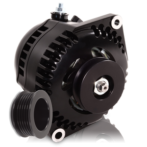 170 amp racing alternator for 1963-1985 GM -  BLACK (includes 2 pulleys)