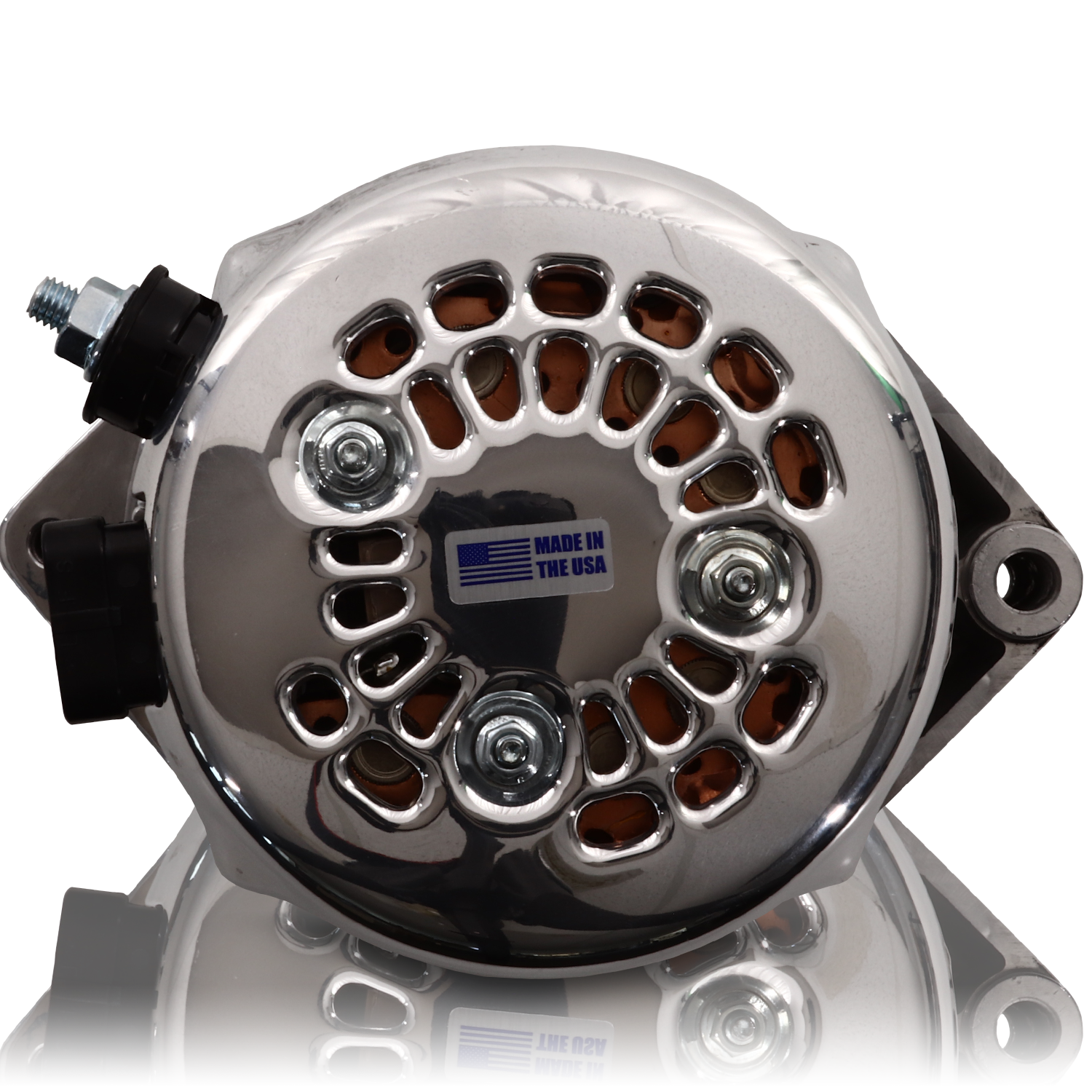 170 amp racing alternator - 63-85 GM - Polished (includes 2 pulleys)