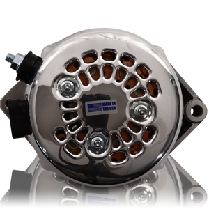 170 amp racing alternator - 63-85 GM - Polished (includes 2 pulleys)