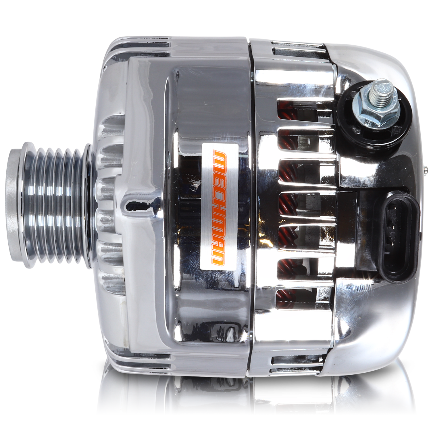 320 amp racing alternator  - Chrome