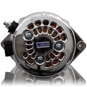 320 amp racing alternator  - Polished