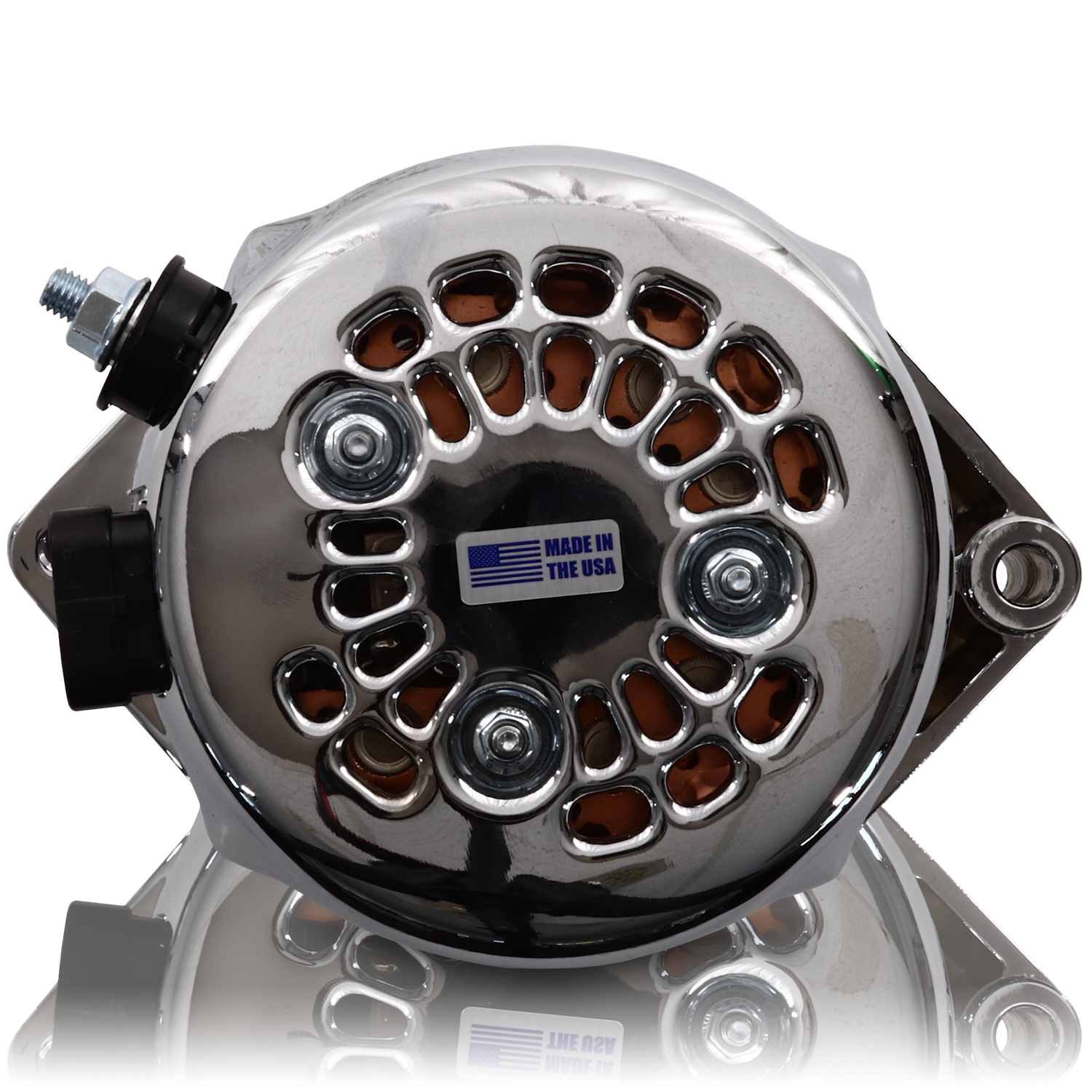 320 amp racing alternator  - Chrome