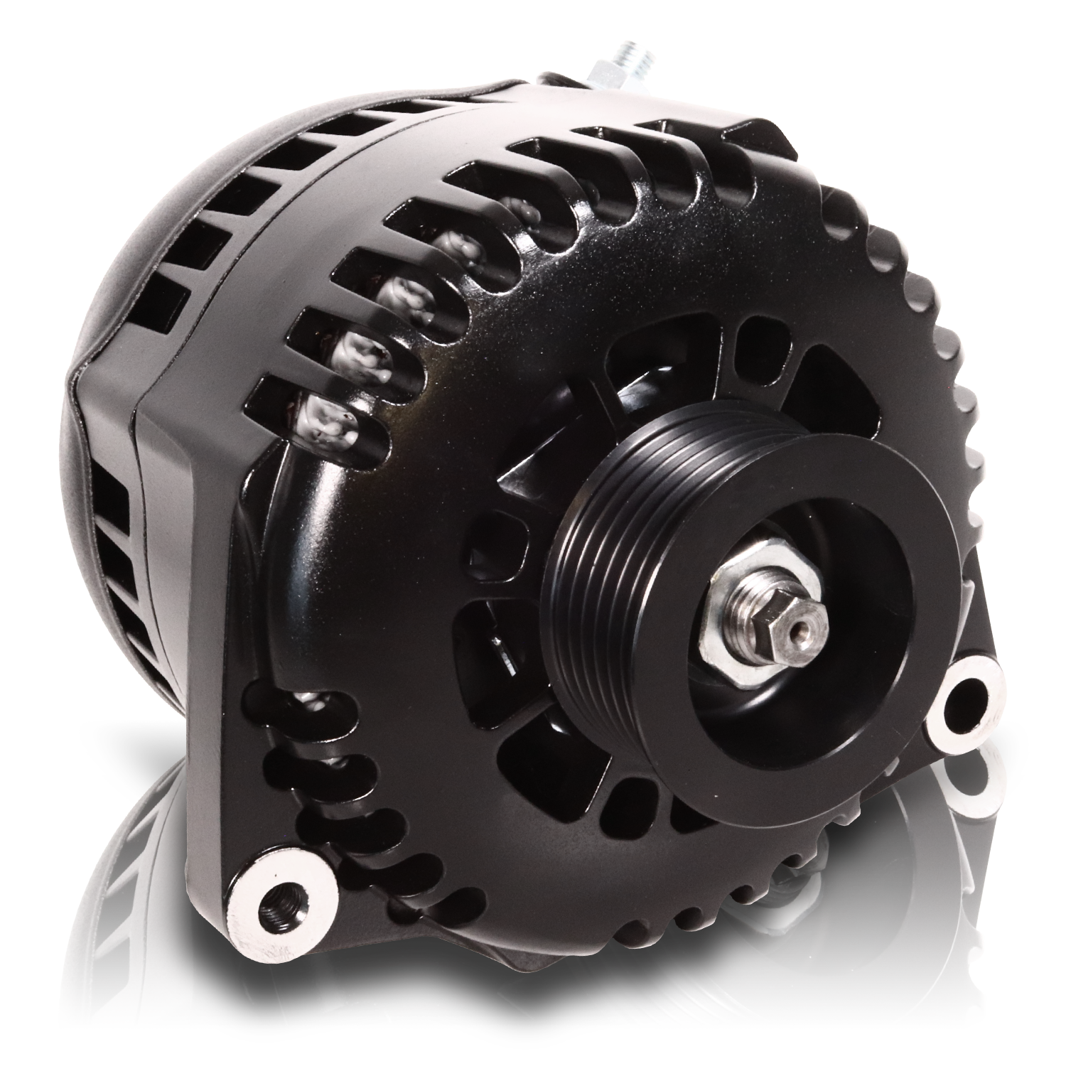 170 Amp 6 Phase 88-95 GM Truck High Output Alternator Black Finish