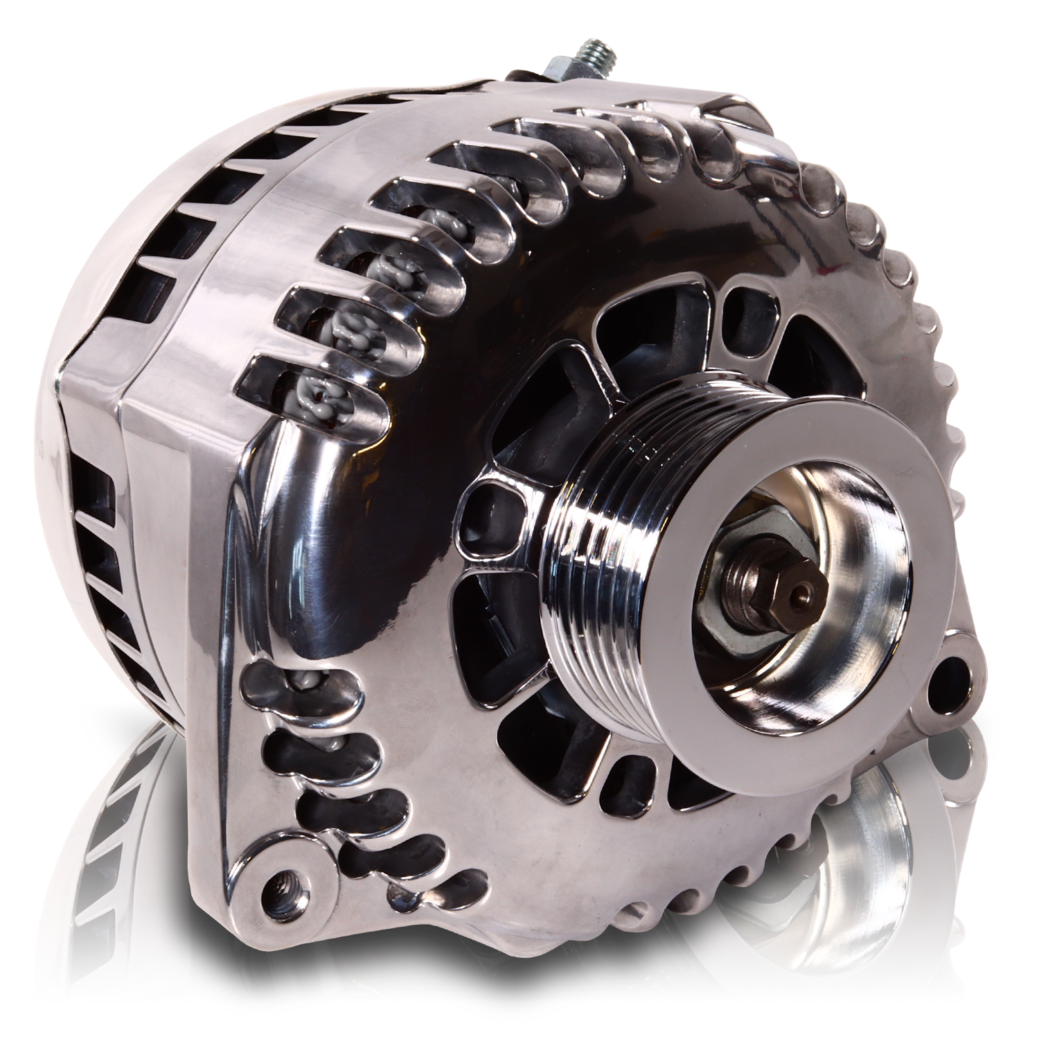 170 Amp 6 Phase 88-95 GM Truck High Output Alternator Polished Finish