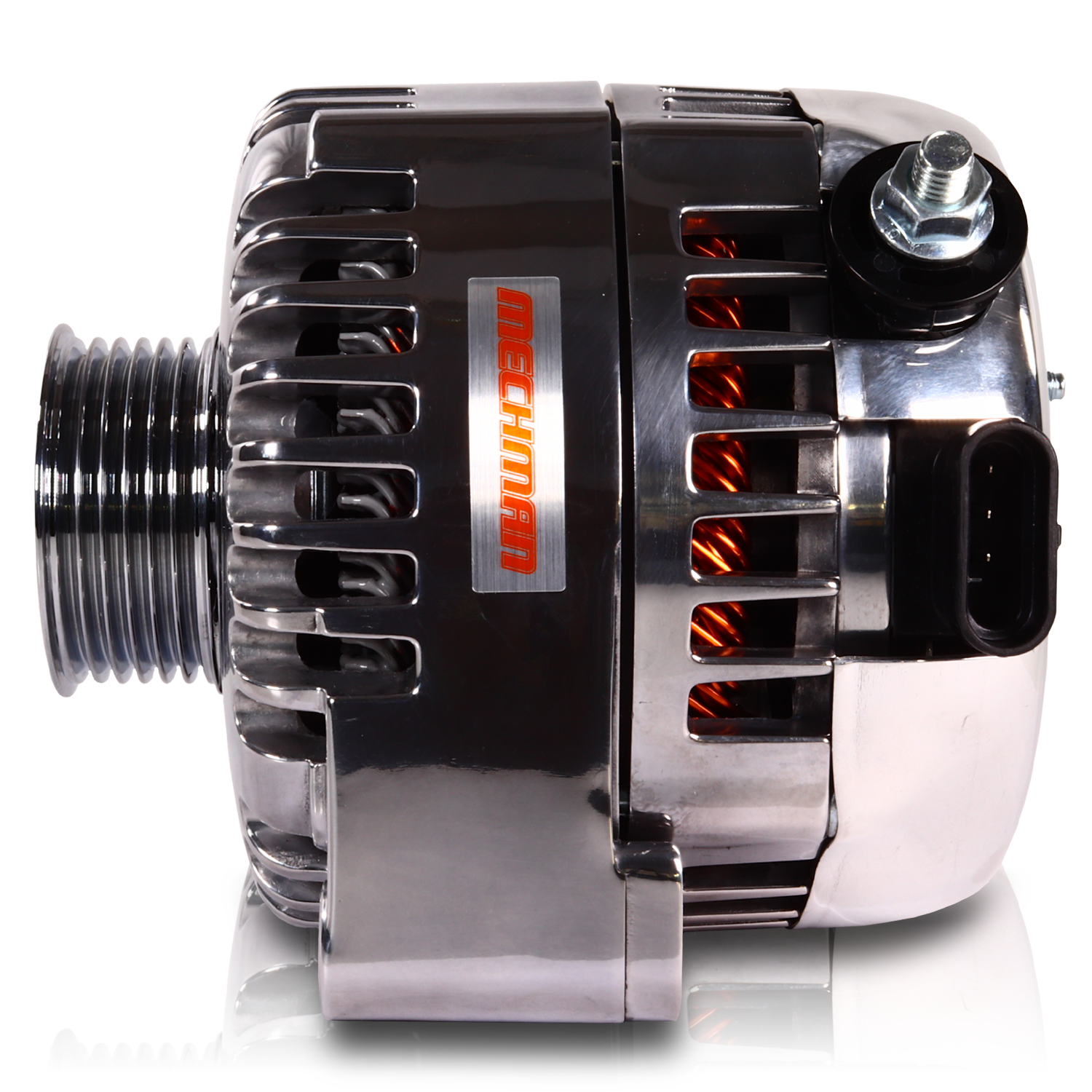 240 Amp 6 Phase 88-95 GM Truck High Output Alternator Polished Finish