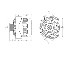 400 Amp high output alternator 1996-2004 GM Truck 4.3L 4.8L 5.3L 5.7L 6.0L