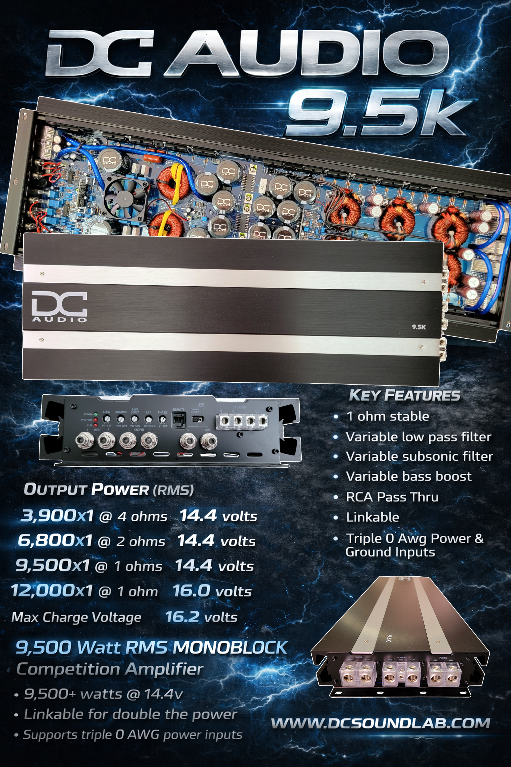 DC Audio - 9.5K Monoblock Amplifier