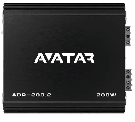 Avatar - ABR-200.2 2 Channel Class AB 200 Watt Black Amplifier Buran Series