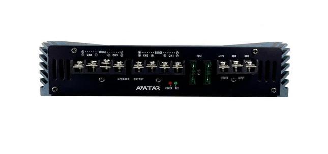 Avatar - ABR-200.2 2 Channel Class AB 200 Watt Black Amplifier Buran Series