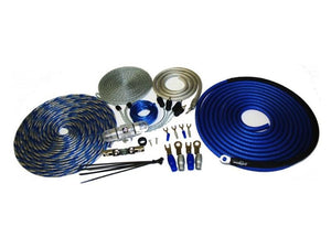 AK0 - 0 AWG FULL WIRE KIT SILVER TINNED 100% O2 FREE PURE TWISTED COPPER by Massive Audio®