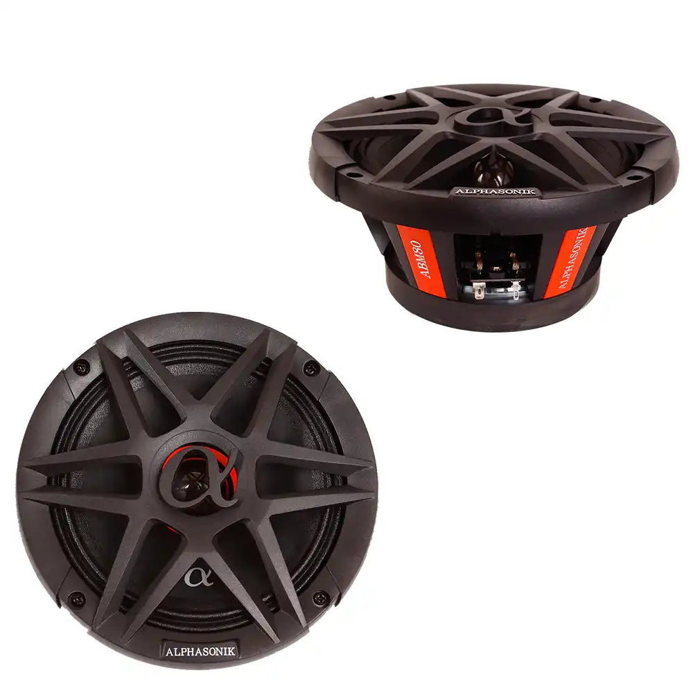 Alphasonik ABM80 Midrange Speaker 4 Ohm (Sold as a Pair)