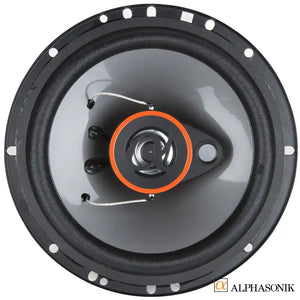 Alphasonik AS26 6.5 inch 350 Watts Max 3-Way Car Audio Coaxial Speakers (1 Pair)