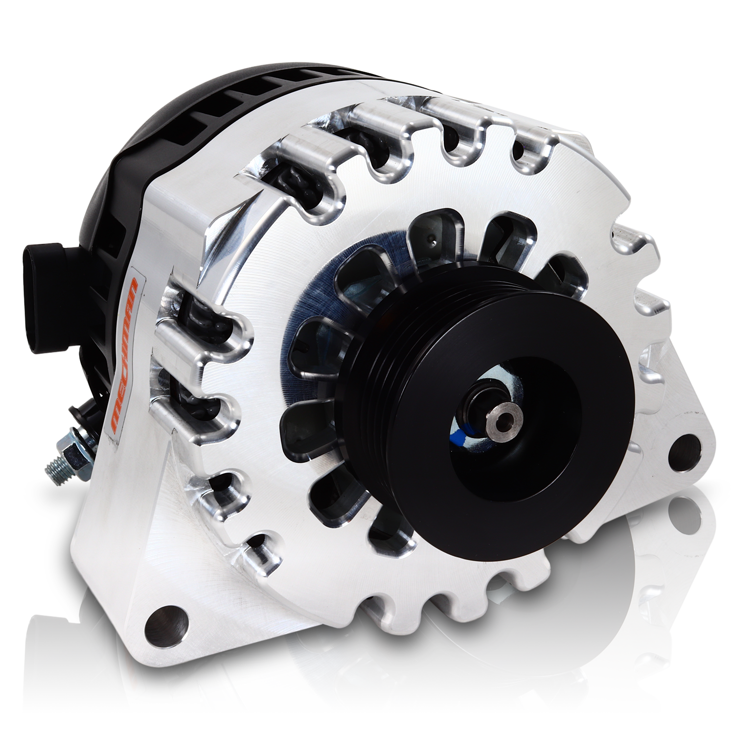 S Series Billet 240 AMP Racing Alternator For C6 Corvette - Machined Finish