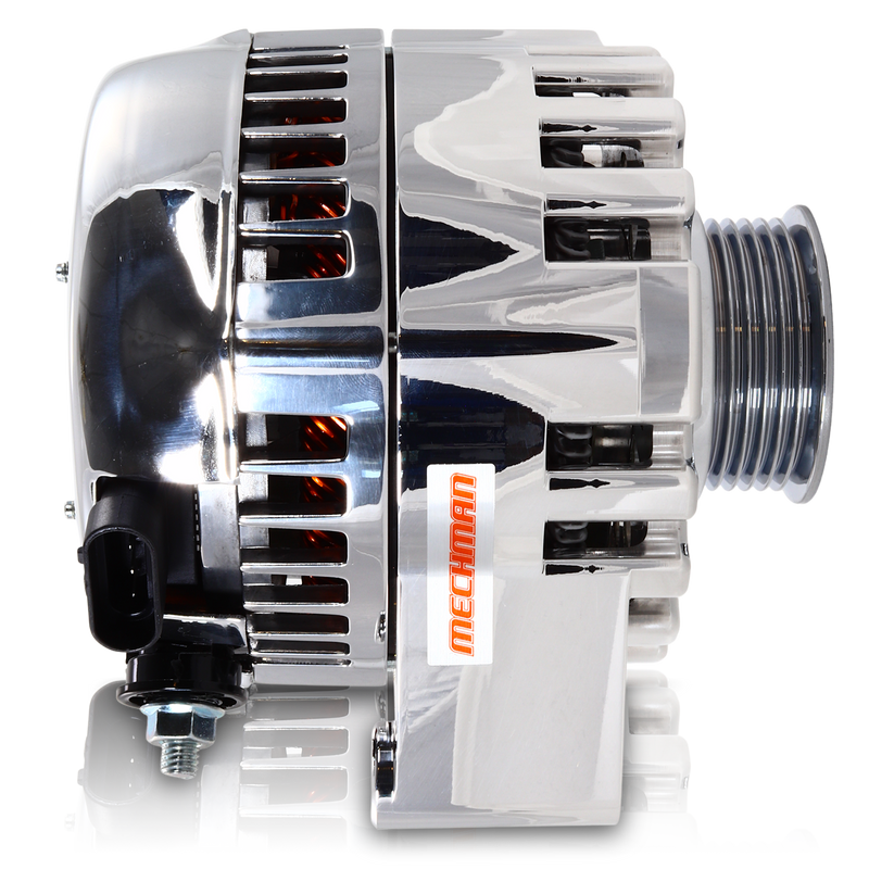 S Series Billet 240 AMP Racing Alternator For C6 Corvette - Polished Finish