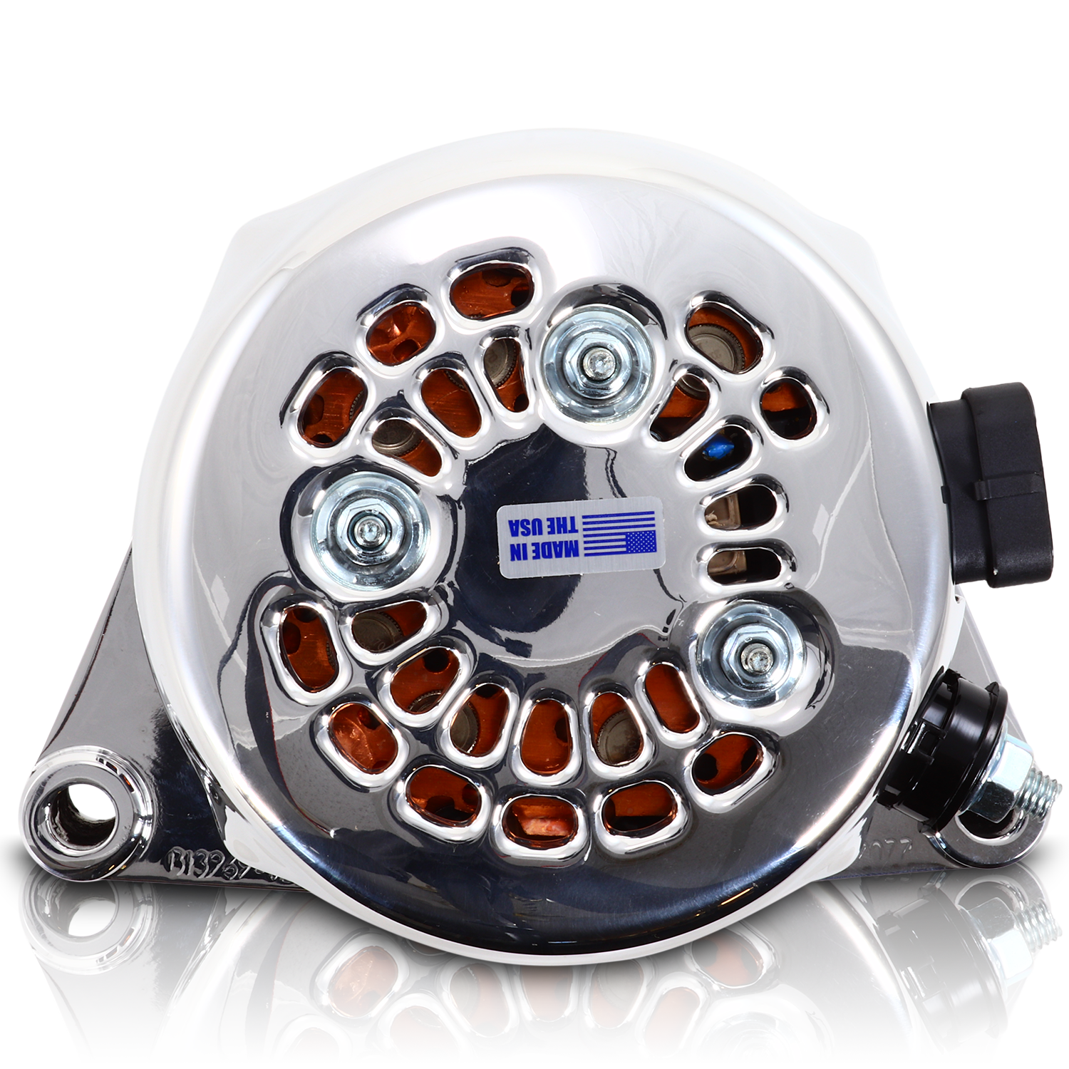 S Series Billet 170 AMP Racing Alternator For C6 Corvette - Chrome Finish