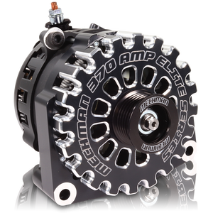 High output 370 Amp Black Billet  Alternator for 14-18 GM Silverado Sierra Suburban Tahoe Escalade