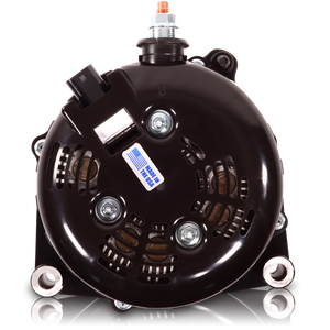 High output 370 Amp Black Billet  Alternator for 14-18 GM Silverado Sierra Suburban Tahoe Escalade