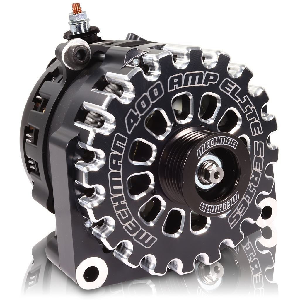 High output 400 Amp Black Billet  Alternator for 14-18 GM Silverado Sierra Suburban Tahoe Escalade