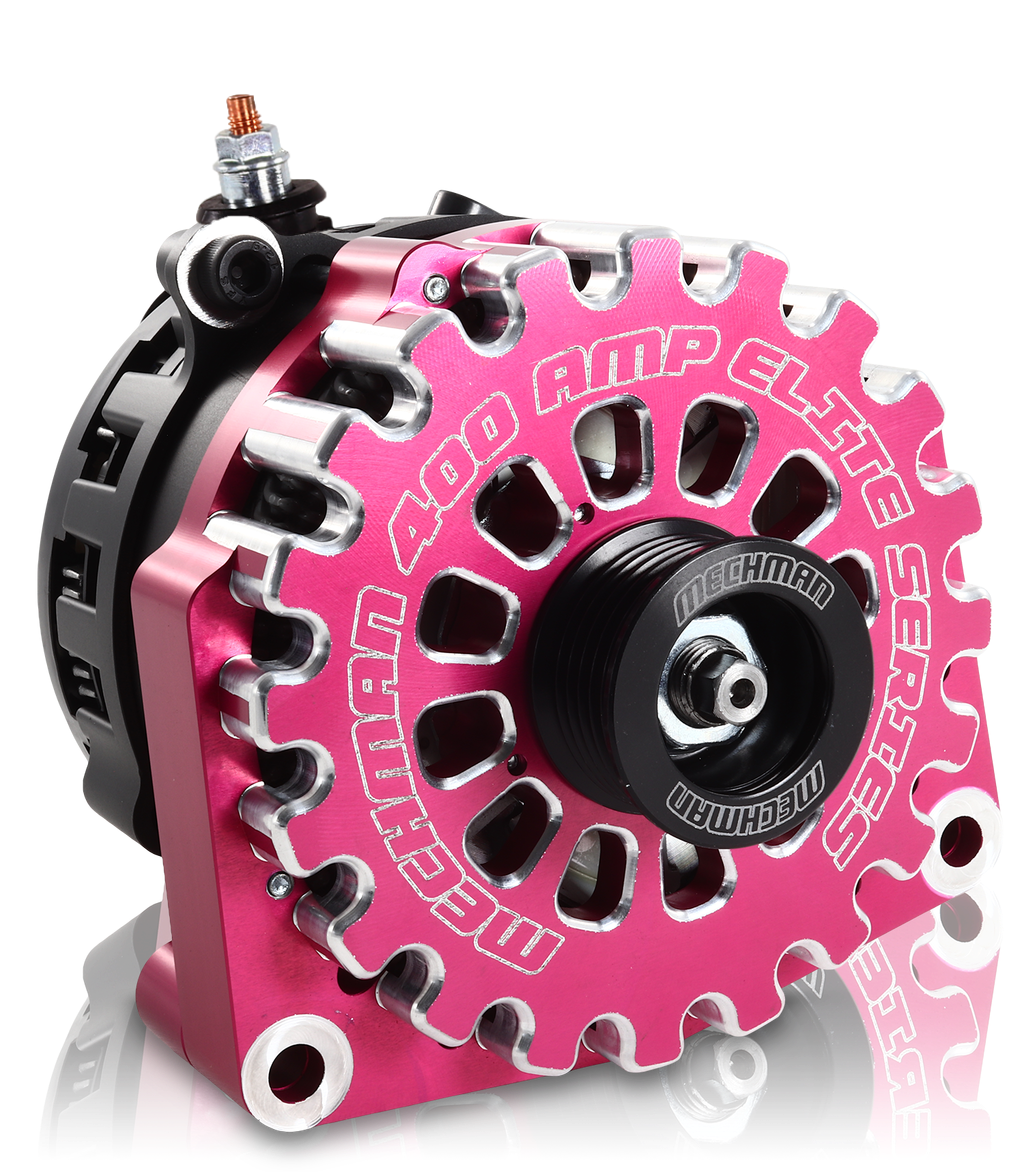 High output 400 Amp Pink Billet  Alternator for 14-18 GM Silverado Sierra Suburban Tahoe Escalade