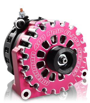 High output 400 Amp Pink Billet  Alternator for 14-18 GM Silverado Sierra Suburban Tahoe Escalade