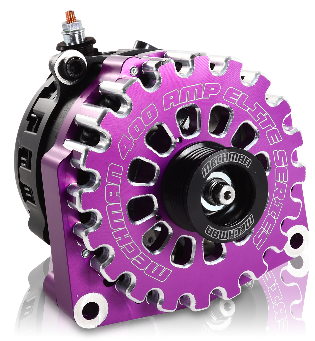 High output 400 Amp Purple Billet  Alternator for 14-18 GM Silverado Sierra Suburban Tahoe Escalade