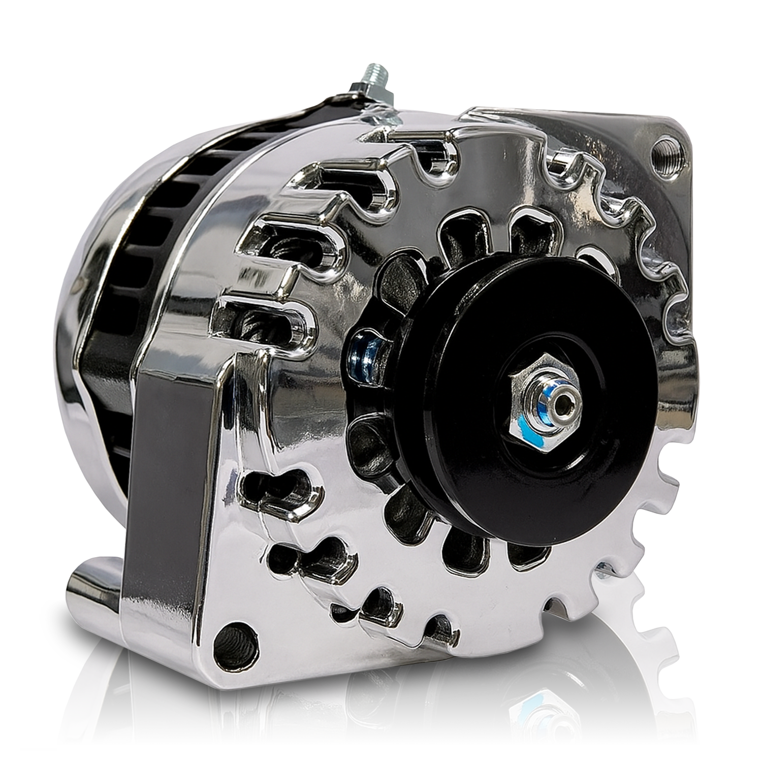 S Series Billet 170a racing alt - Early Ford - Chrome