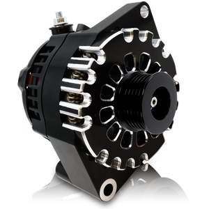 S Series Billet 240A racing alt - 6/12 Ford 6S  - Black